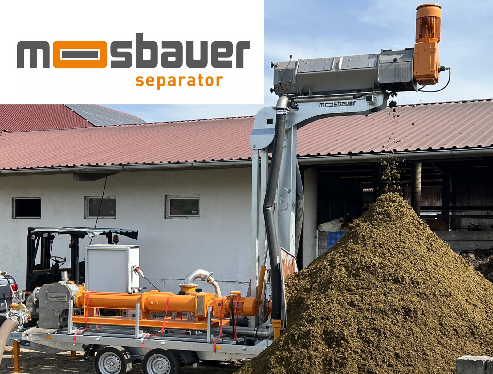 Gülleseparator Türe ait Moosbauer Separator Gülleseparator MS 310 Mobil mit Störstoffabscheider und Hebemast, Gebrauchtmaschine içinde Reut (resim 1)