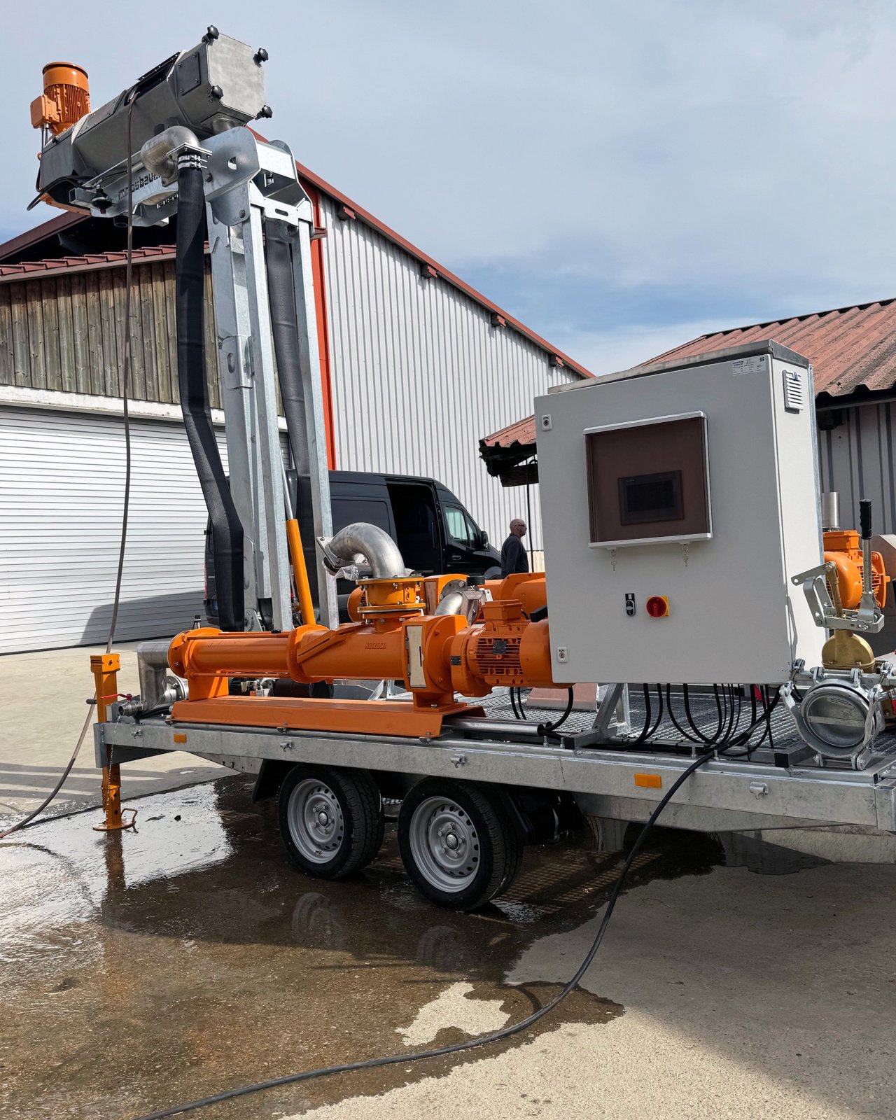 Gülleseparator Türe ait Moosbauer Separator Gülleseparator MS 310 Mobil mit Störstoffabscheider und Hebemast, Gebrauchtmaschine içinde Reut (resim 4)