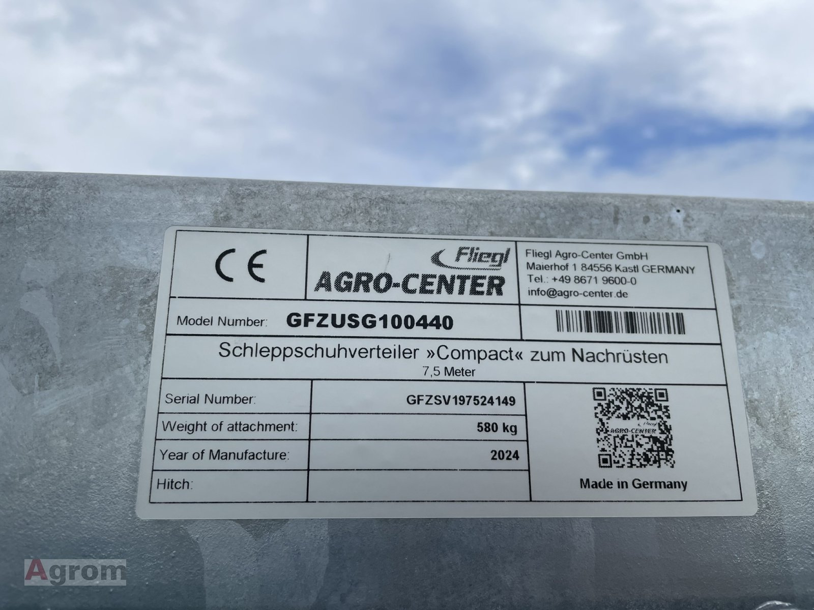 Gülleverteiltechnik des Typs Fliegl Schleppschuhverteiler Compact 7,5 m, Neumaschine in Meißenheim-Kürzell (Bild 6)