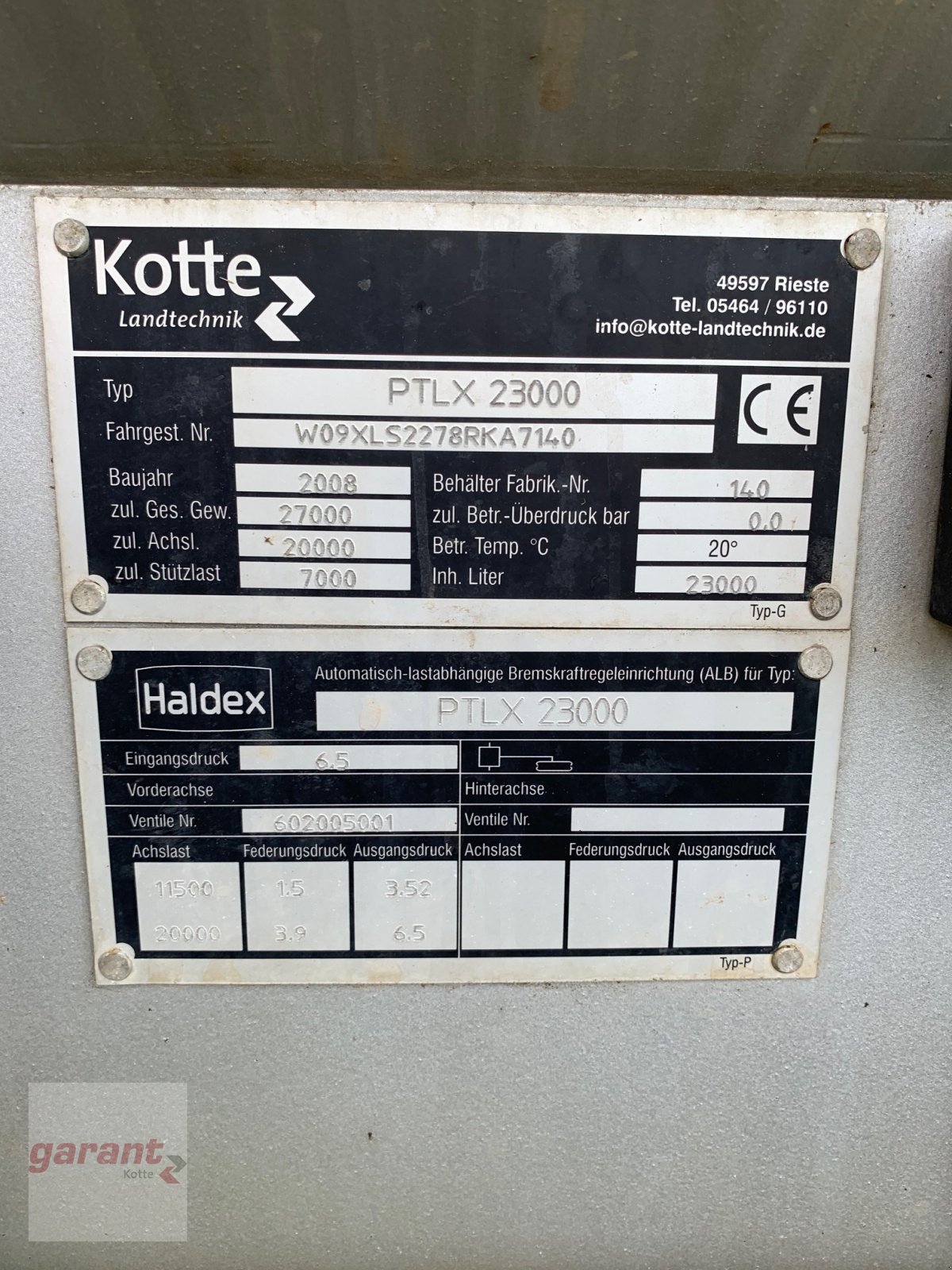 Gülleverteiltechnik a típus Kotte PTLX23, Gebrauchtmaschine ekkor: Rieste (Kép 13)