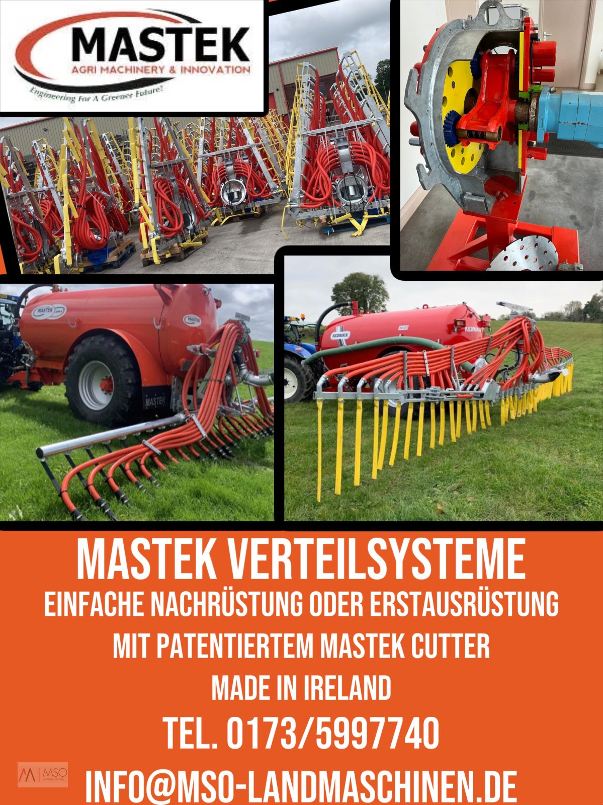 Gülleverteiltechnik des Typs Mastek Schleppschlauchverteiler Schleppschuhverteiler zur Nachrüstung, Neumaschine in Südbrookmerland (Bild 1)