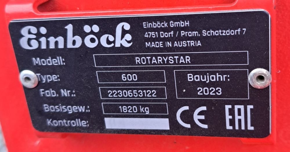 Hackgerät typu Einböck Rotarystar 600, Gebrauchtmaschine v Burkau (Obrázek 7)