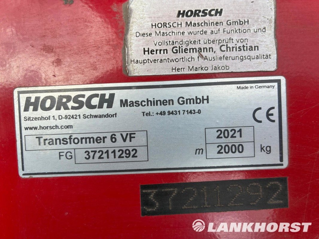Hackgerät a típus Horsch TRANSFORMER 6 VF, Gebrauchtmaschine ekkor: Friesoythe-Thüle (Kép 11)