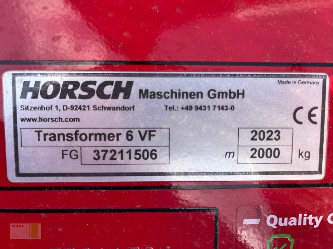 Hackgerät typu Horsch Transformer 6 VF, Neumaschine v Risum-Lindholm (Obrázek 5)