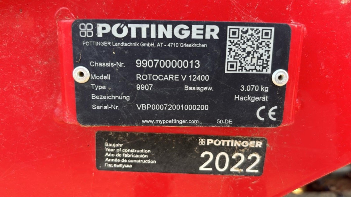 Hackgerät typu Pöttinger Rotocare V12400 Rollhacke, Gebrauchtmaschine v Liebenwalde (Obrázek 3)