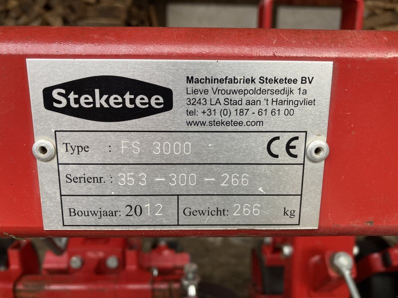 Hackstriegel типа Steketee FS 3000, Gebrauchtmaschine в Algermissen  (Фотография 1)