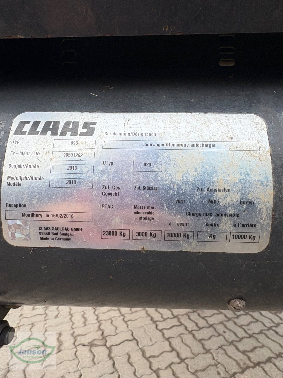 Häcksel Transportwagen tip CLAAS Cargos 750 Tandem, Gebrauchtmaschine in Diemelsee (Poză 10)