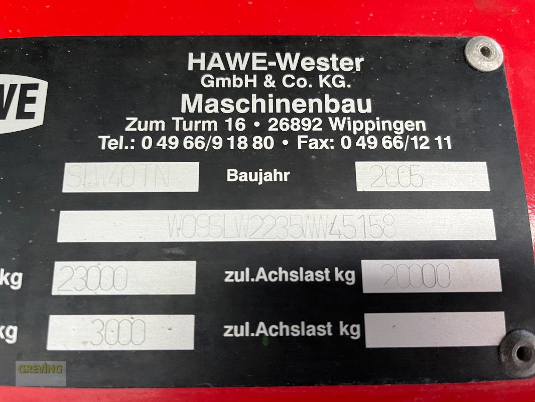 Häcksel Transportwagen typu Hawe SLW 40 TN Hawe, Bergmann Brücke, Gebrauchtmaschine v Greven (Obrázek 28)