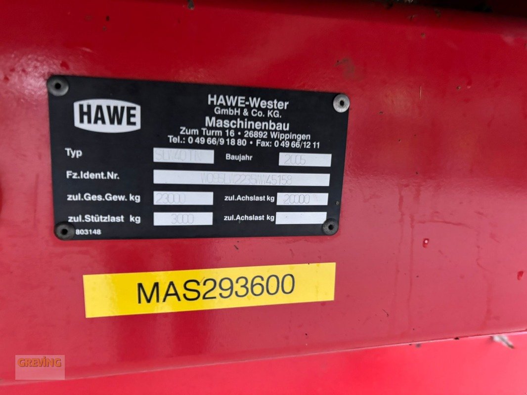 Häcksel Transportwagen del tipo Hawe SLW 40 TN Hawe mit Bergmann Brücke, Gebrauchtmaschine In Ahaus (Immagine 12)