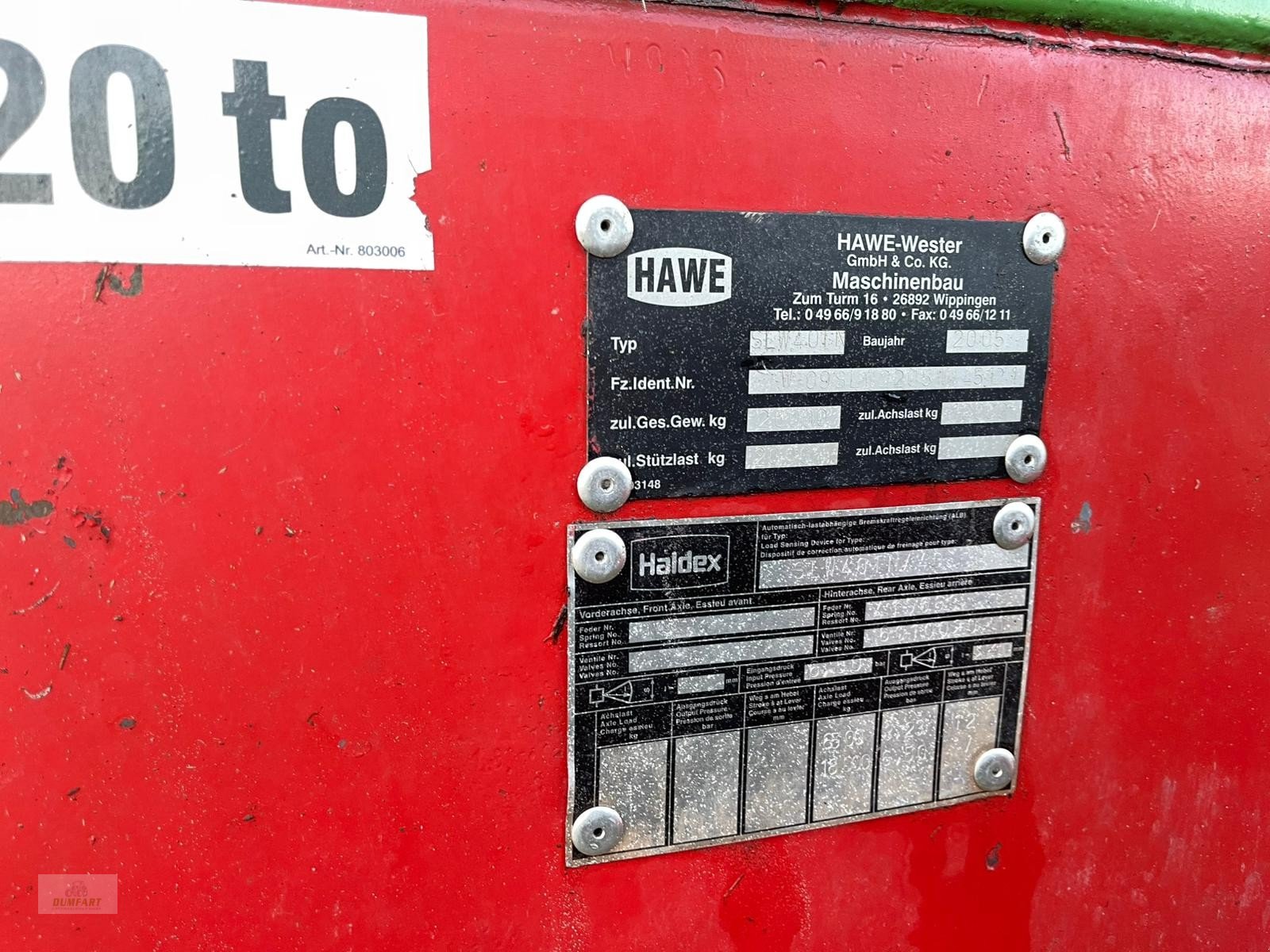 Häcksel Transportwagen del tipo Hawe SLW 40 TN, Gebrauchtmaschine In Bad Leonfelden (Immagine 9)