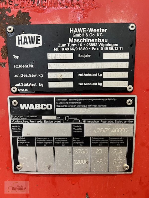 Häcksel Transportwagen typu Hawe SLW 45 TN, Gebrauchtmaschine v Neuching (Obrázek 8)