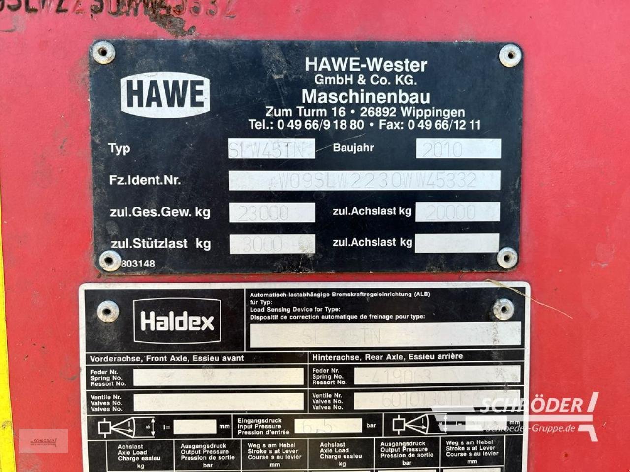 Häcksel Transportwagen za tip Hawe SLW 45 TN, Gebrauchtmaschine u Scharrel (Slika 9)