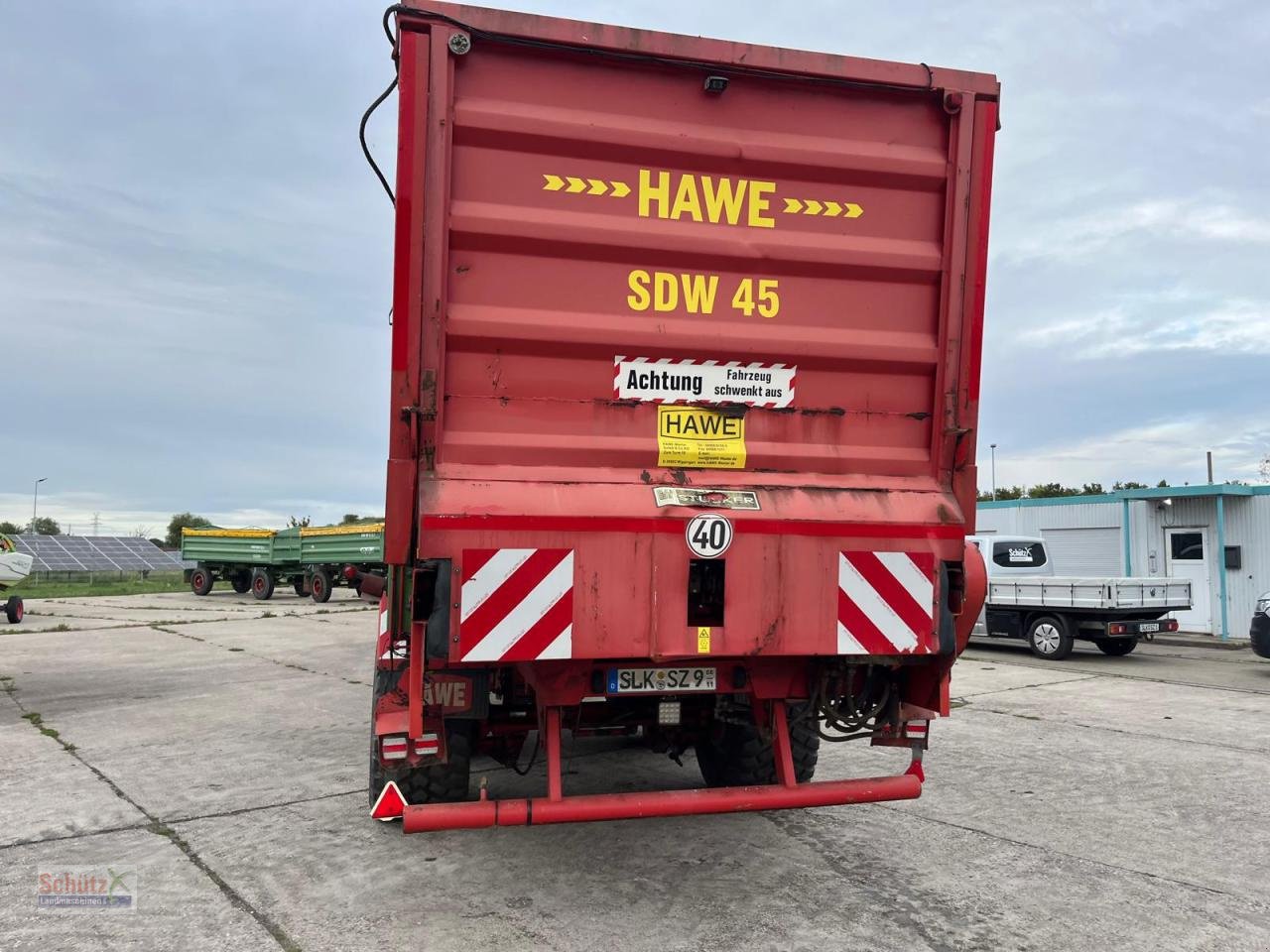 Häcksel Transportwagen vrste Hawe Tridem SDW 45T mit Heckentleerung, Silagewagen, Gebrauchtmaschine v Schierling (Slika 4)