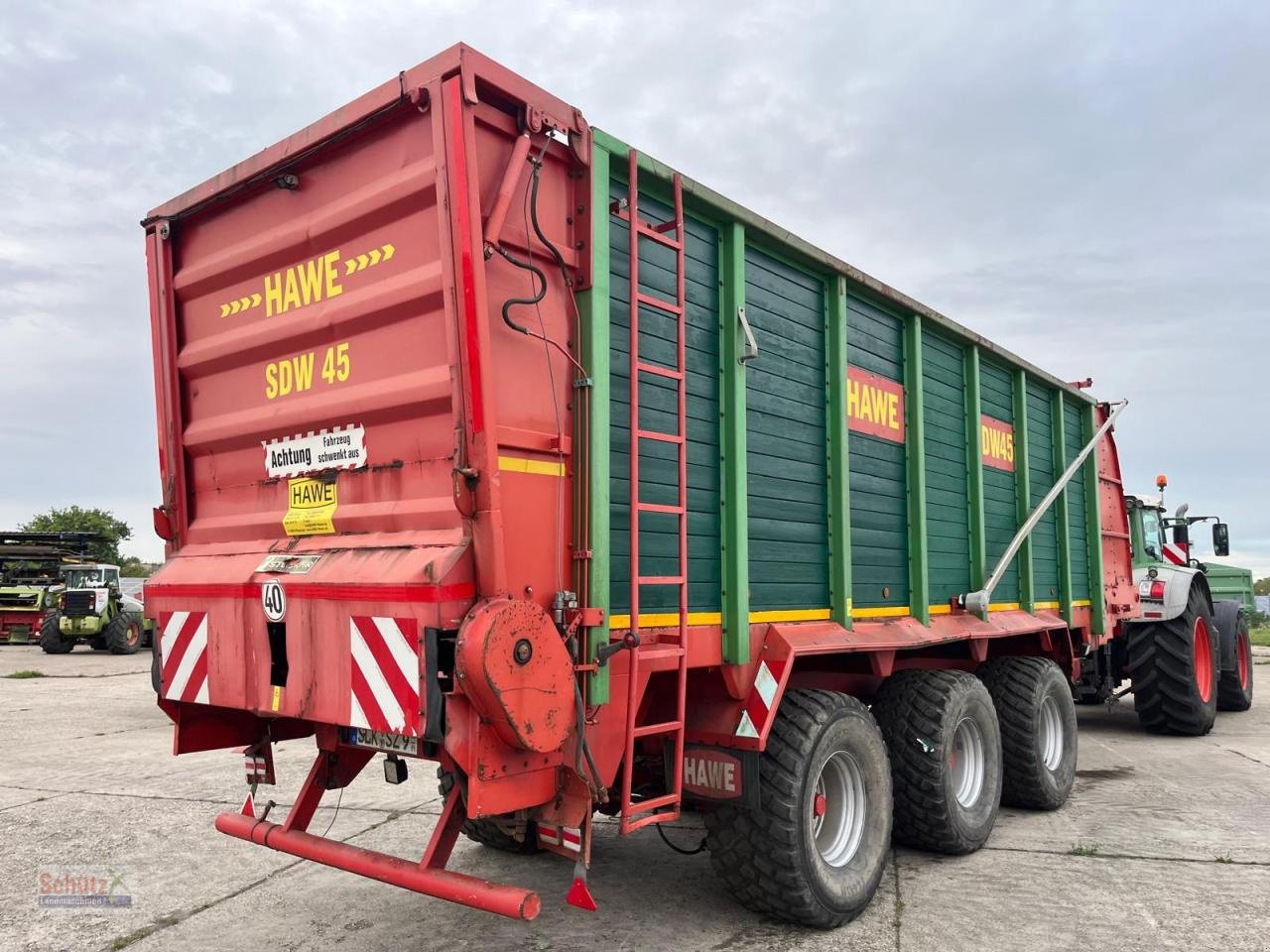 Häcksel Transportwagen του τύπου Hawe Tridem SDW 45T mit Heckentleerung, Gebrauchtmaschine σε Schierling (Φωτογραφία 8)