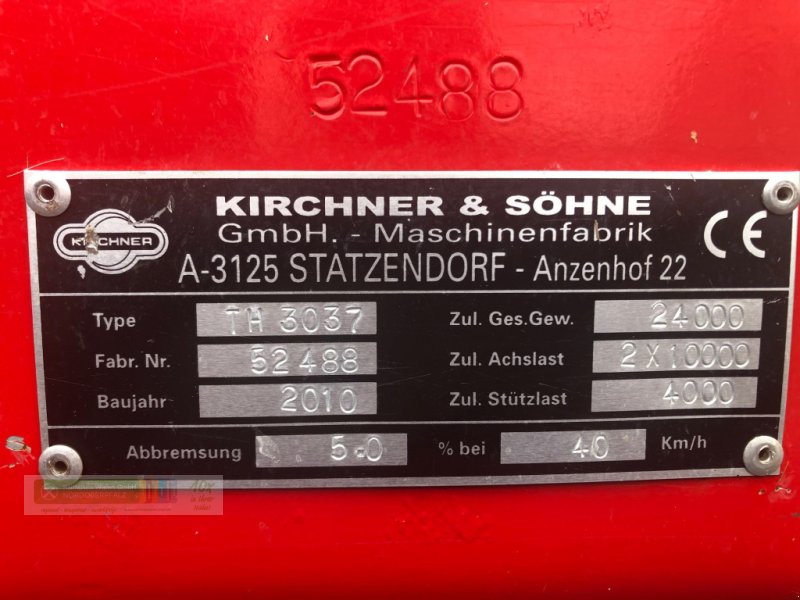 Häcksel Transportwagen des Typs Kirchner TH 3037, Gebrauchtmaschine in Tirschenreuth (Bild 6)