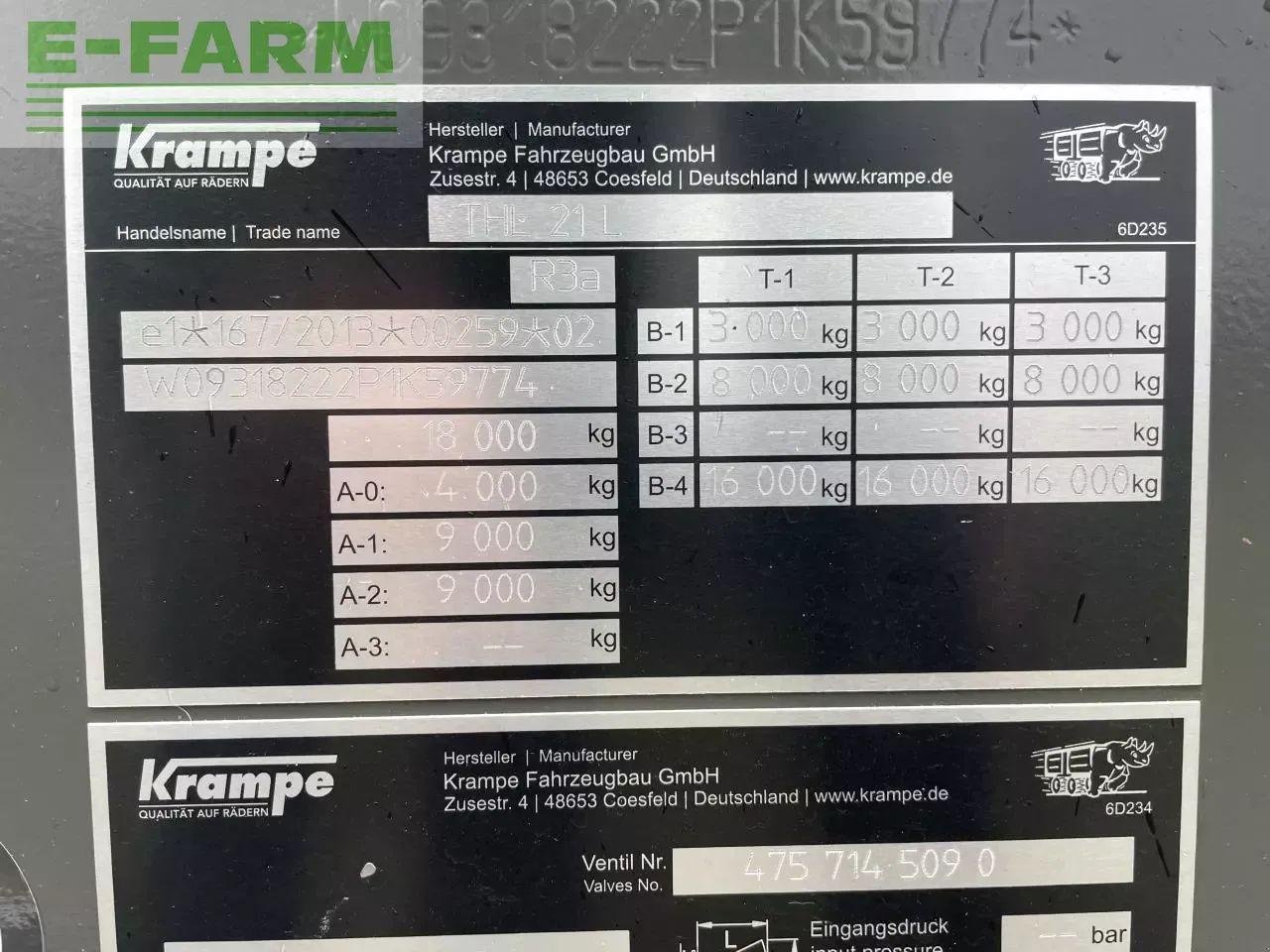 Häcksel Transportwagen del tipo Krampe thl 21l, Gebrauchtmaschine en RANDERS SV (Imagen 7)