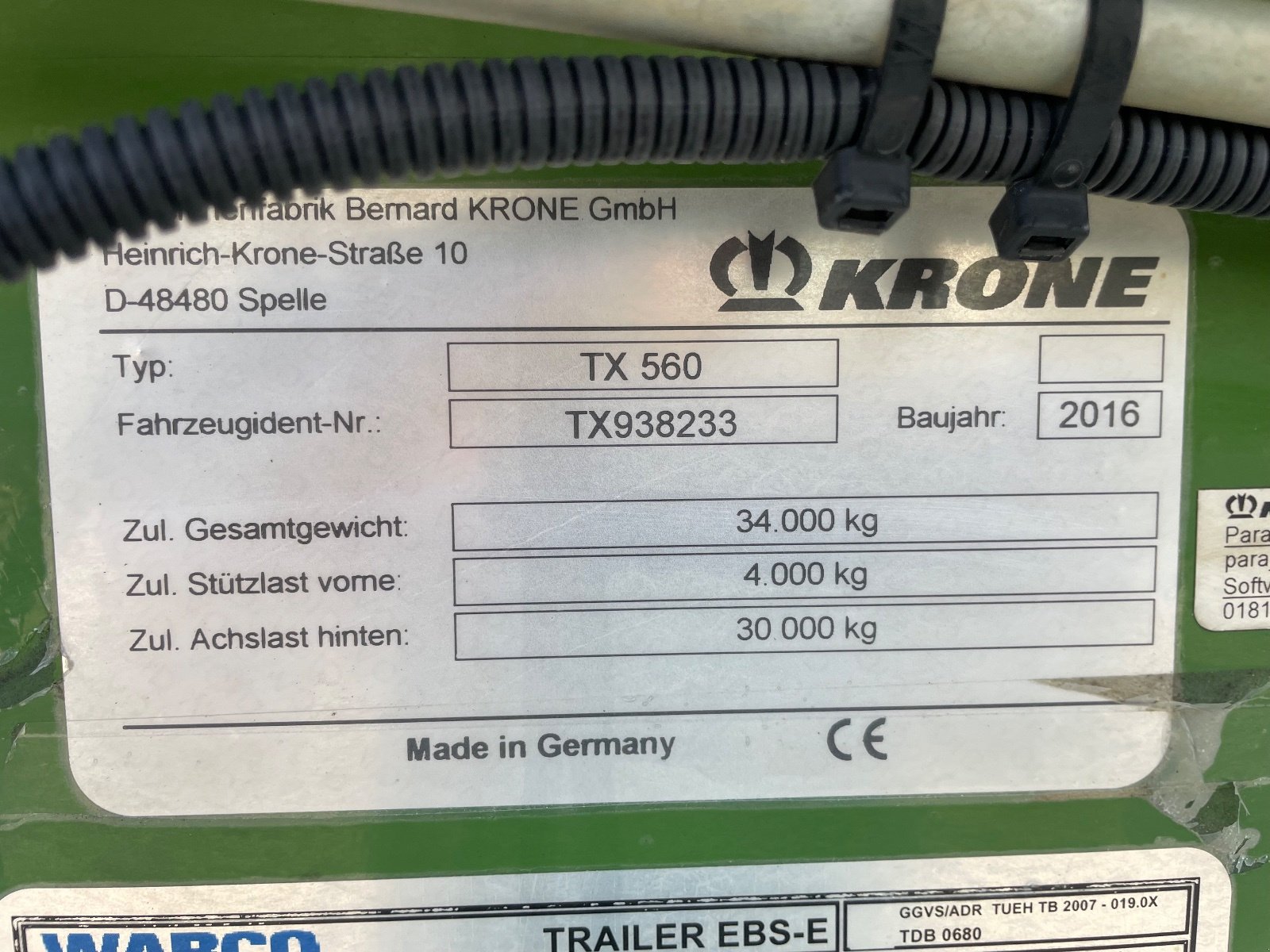 Häcksel Transportwagen Türe ait Krone -, Gebrauchtmaschine içinde Dasing (resim 5)