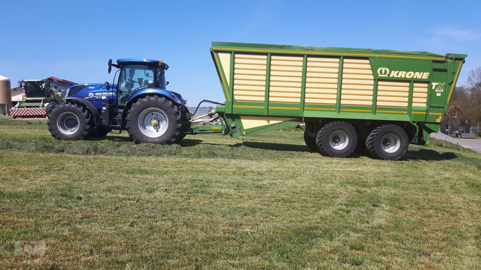 Häcksel Transportwagen des Typs Krone TX 460 Häcksel Transportwagen Zwangslenkung Kratzboden, Gebrauchtmaschine in Tiefenbach (Bild 21)