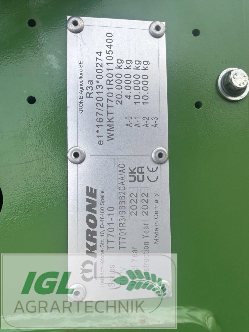 Häcksel Transportwagen a típus Krone TX 460, Gebrauchtmaschine ekkor: Nabburg (Kép 8)