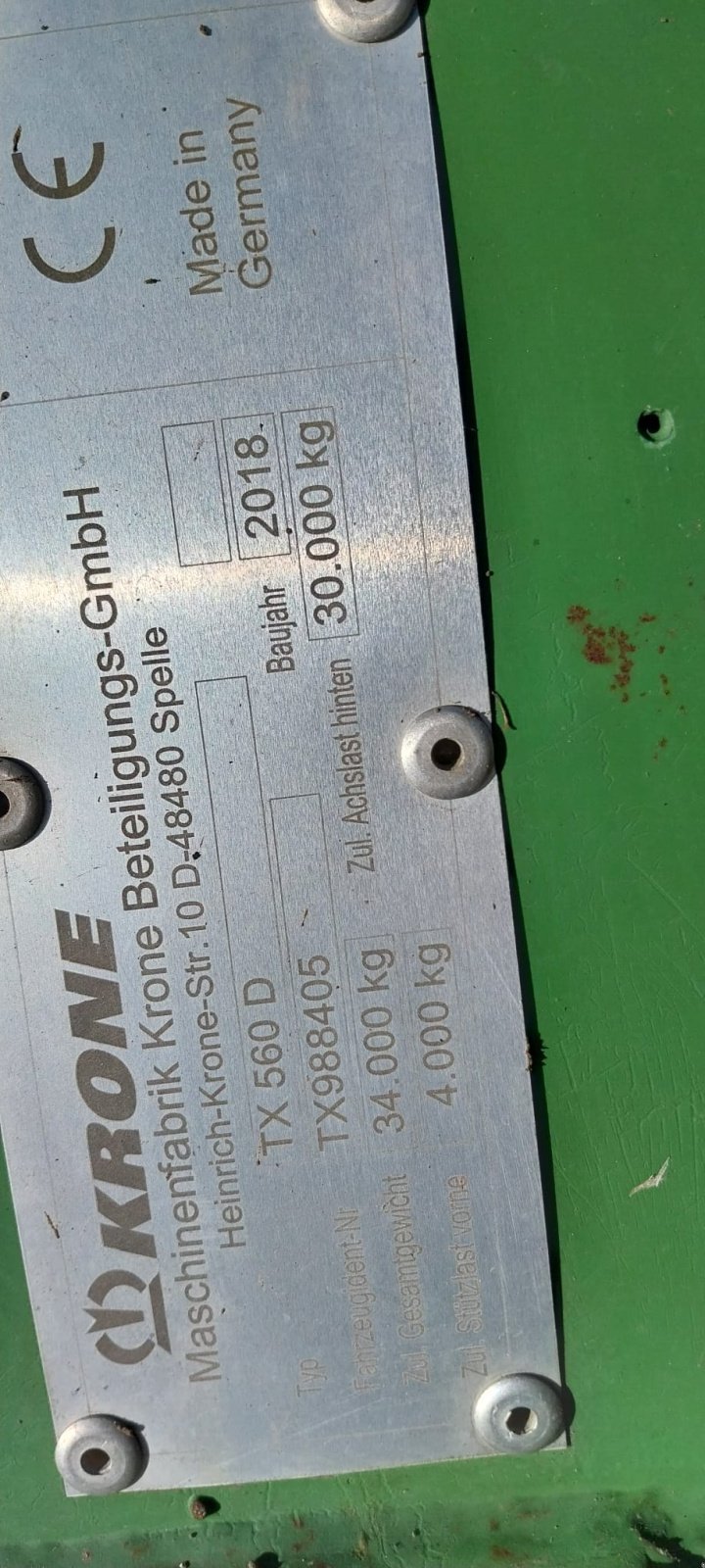 Häcksel Transportwagen typu Krone TX 560 D, Gebrauchtmaschine v Dasing (Obrázok 6)