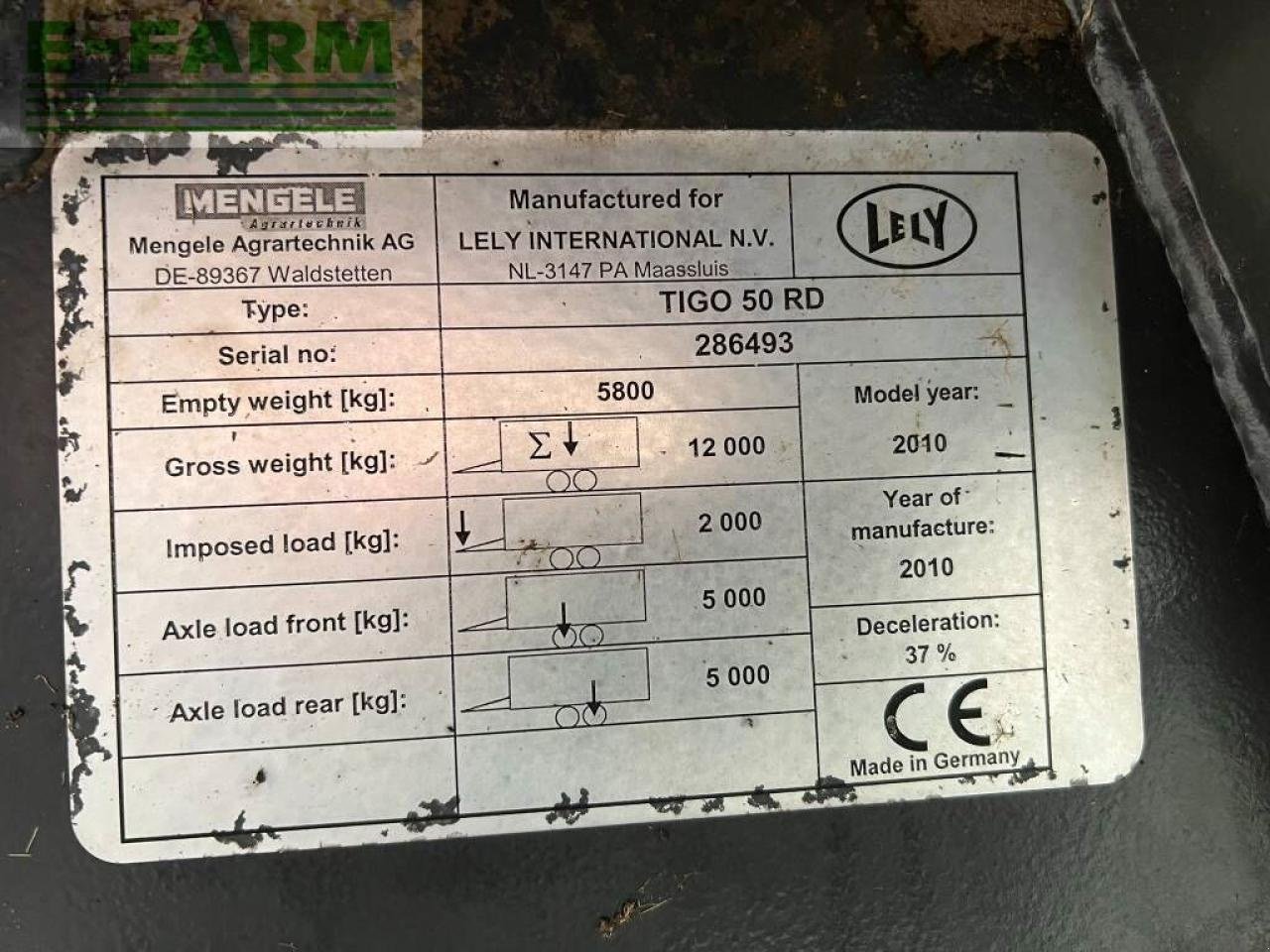 Häcksel Transportwagen van het type Lely tigo 50 r d, Gebrauchtmaschine in ag BROEKLAND (Foto 17)