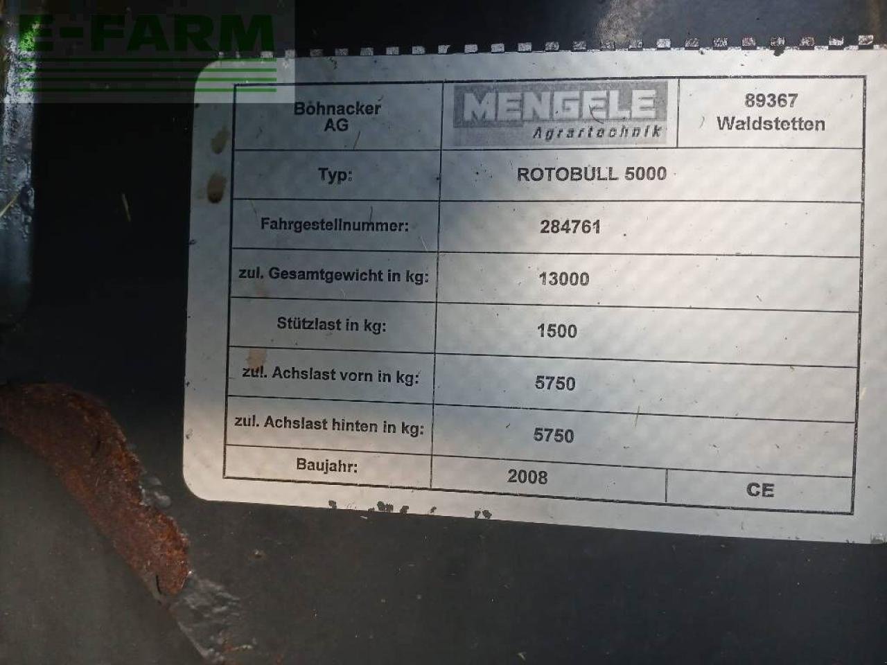 Häcksel Transportwagen του τύπου Mengele rotobull 5000, Gebrauchtmaschine σε ag BROEKLAND (Φωτογραφία 29)