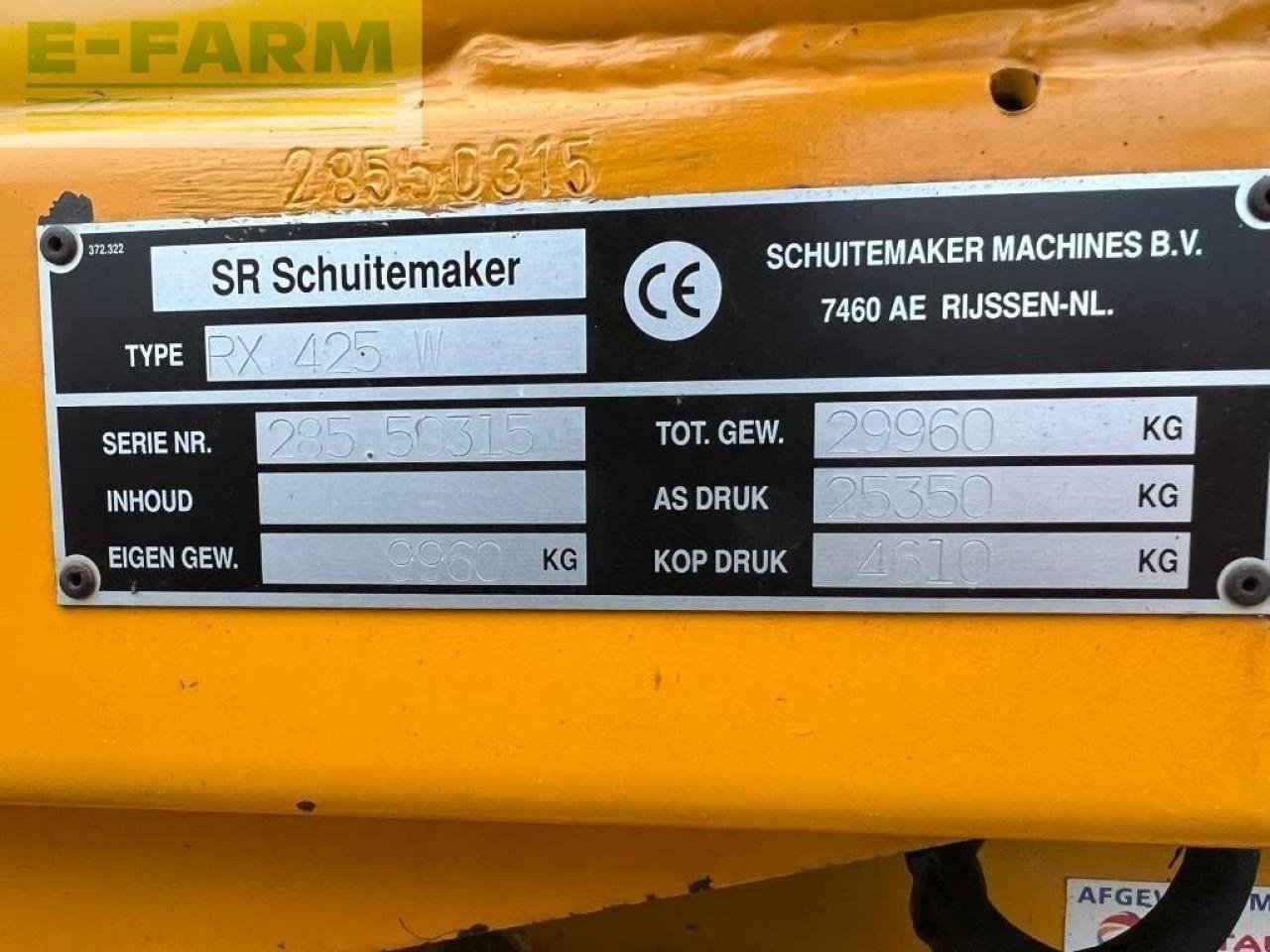 Häcksel Transportwagen of the type Schuitemaker rapide 2085, Gebrauchtmaschine in ag BROEKLAND (Picture 9)