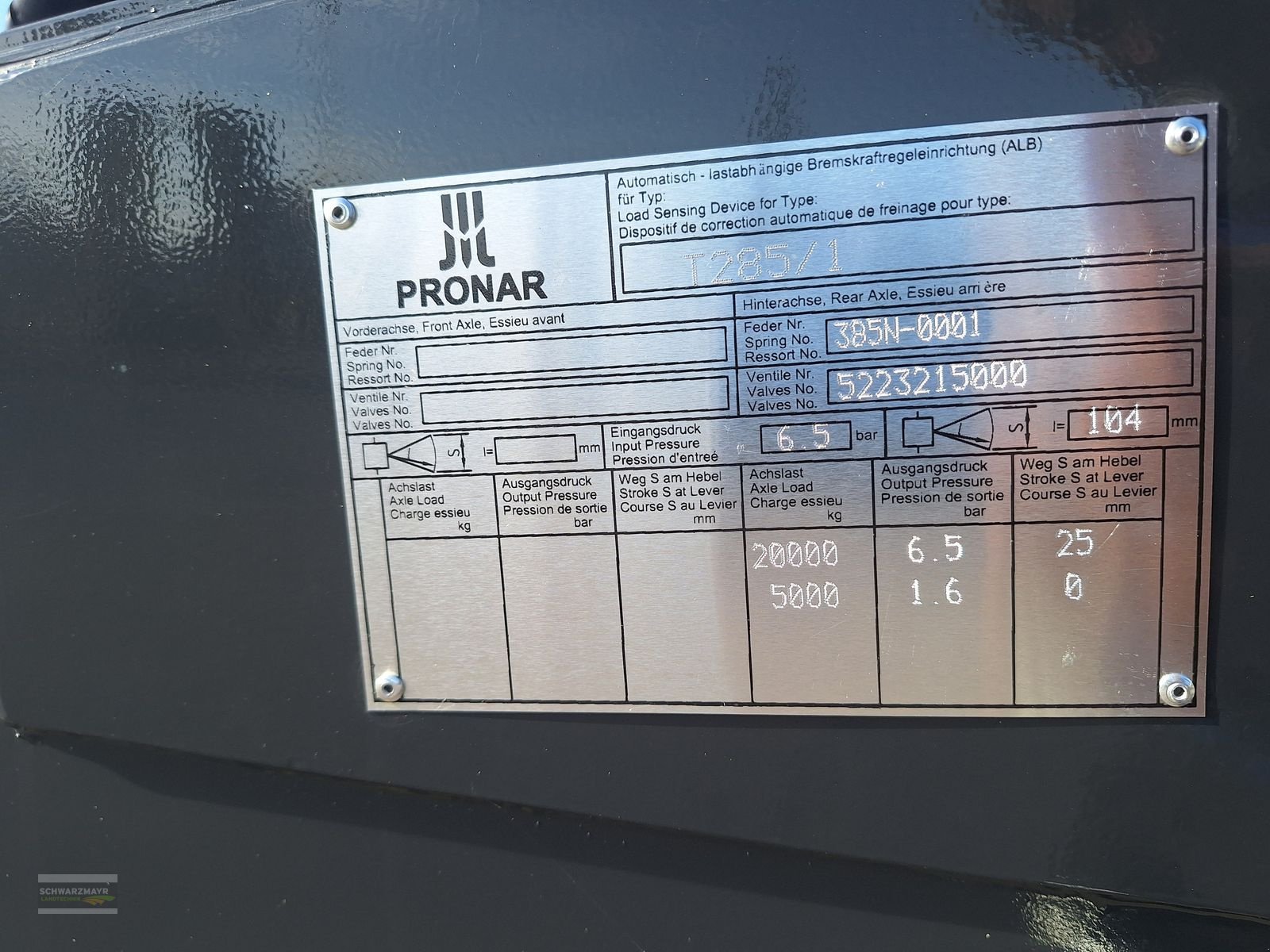 Hakenwagen des Typs PRONAR T285/1 Hackenlift, Neumaschine in Gampern (Bild 22)