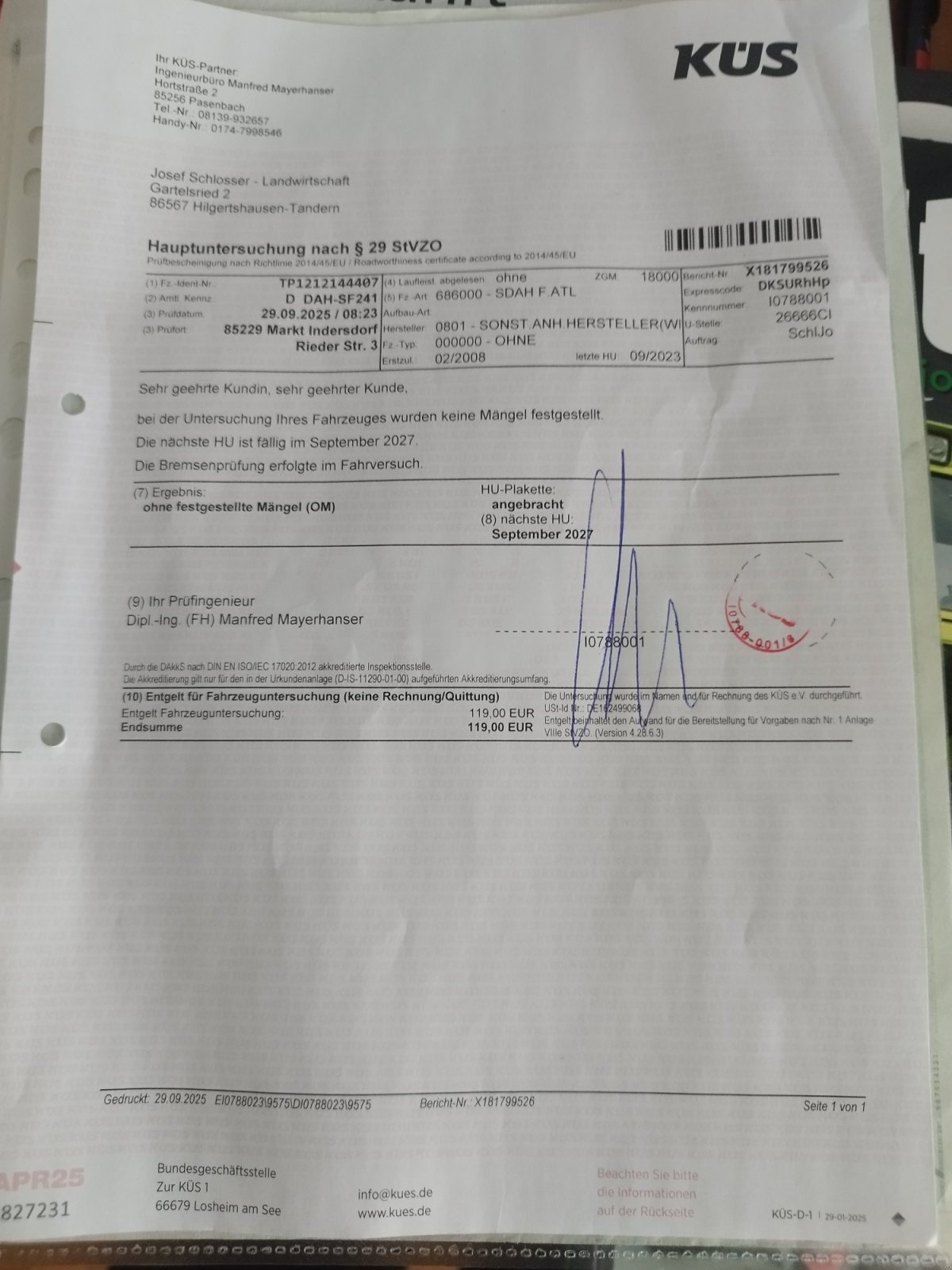 Hakenwagen tip Spannkraft Hakenlift, Gebrauchtmaschine in Hilgertshausen -Tandern (Poză 18)