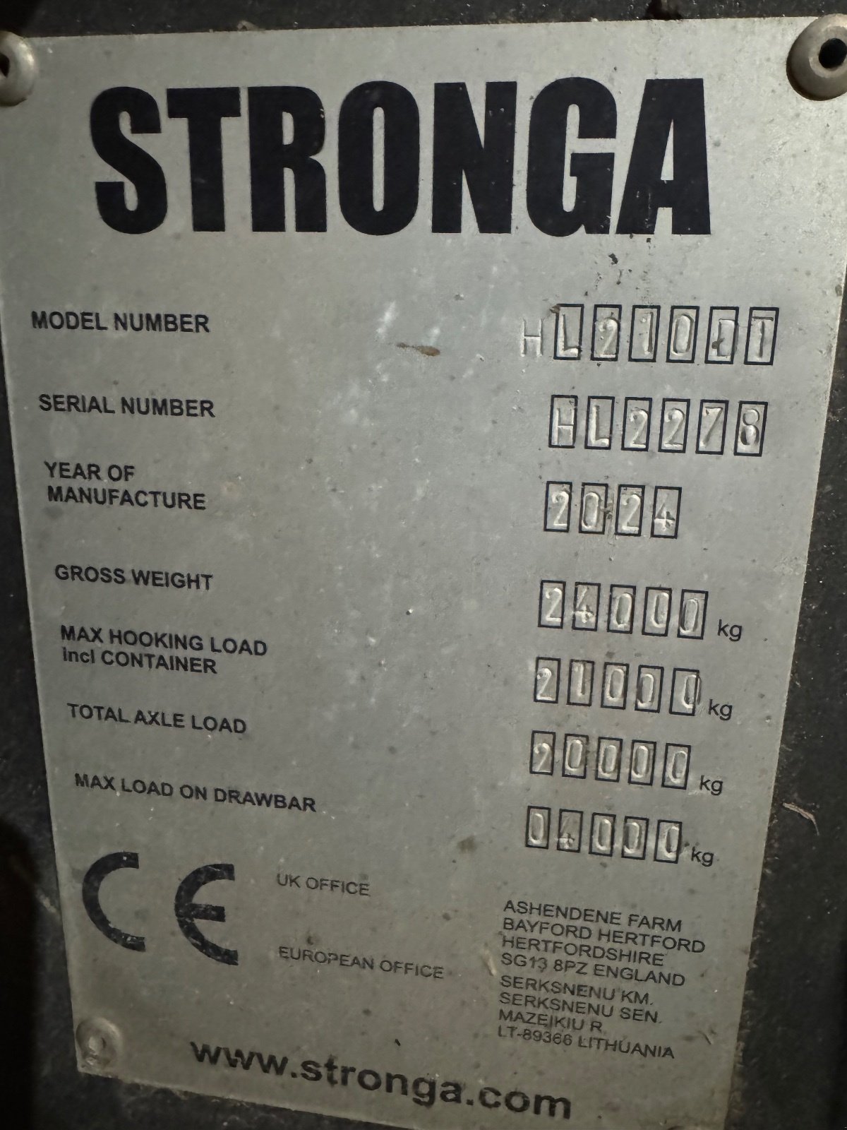 Hakenwagen del tipo Stronga HL 210, Gebrauchtmaschine In Bockhorn (Immagine 8)