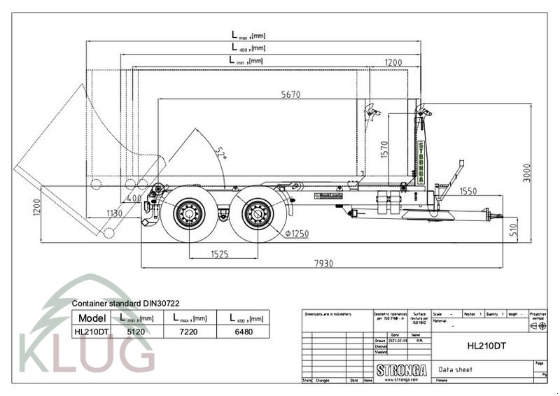Hakenwagen typu Stronga HL210 DT, Neumaschine v Pirching am Traubenberg (Obrázek 18)