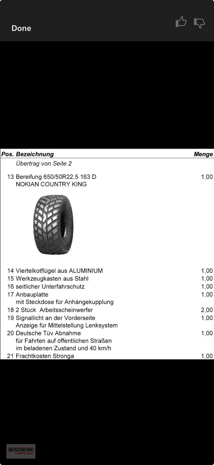 Hakenwagen typu Stronga HL2100T, Gebrauchtmaschine v Wlpertskirchen (Obrázek 13)