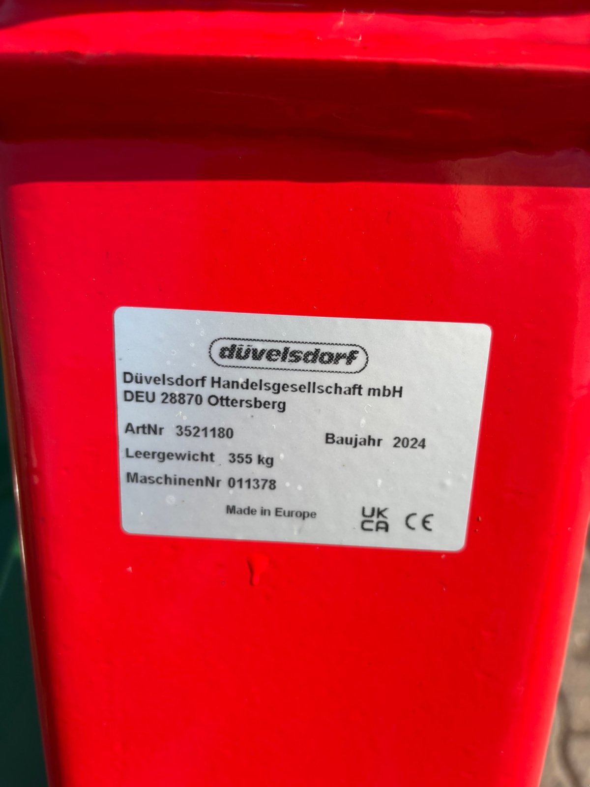 Heckcontainer typu Düvelsdorf hydr. 1,8m, Neumaschine v Amorbach (Obrázok 3)