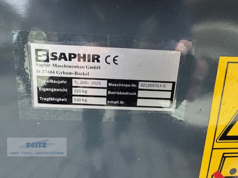 Heckcontainer des Typs Saphir TL 200, Neumaschine in Lindenfels-Glattbach (Bild 3)