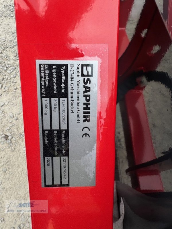 Heckcontainer des Typs Saphir TLH 180, Neumaschine in Lindenfels-Glattbach (Bild 3)