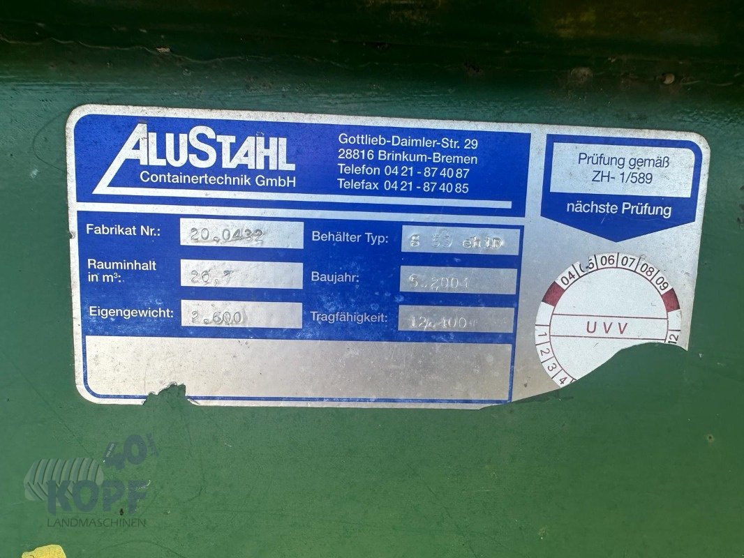 Heckcontainer des Typs Sonstige Roll-Off Container 5,8x1,9x2,5 m, Gebrauchtmaschine in Schutterzell (Bild 3)