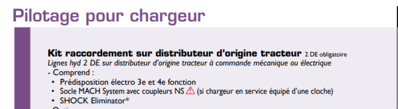 Heckstapler/Anbaustapler des Typs Mailleux 800354, Gebrauchtmaschine in HERIC (Bild 1)