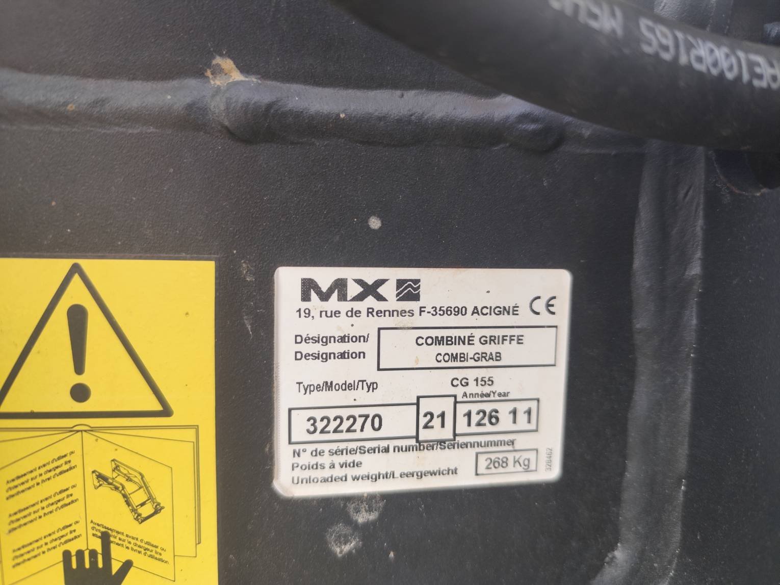 Heckstapler/Anbaustapler des Typs Mailleux CG 155, Gebrauchtmaschine in Le Horps (Bild 10)