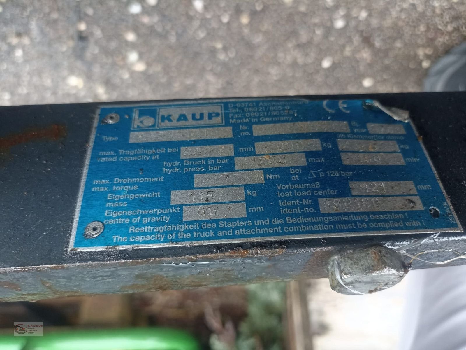 Heckstapler/Anbaustapler tipa Sonstige Heckstapler, Gebrauchtmaschine u Dimbach (Slika 3)