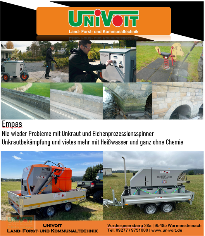 Heißwassergerät des Typs Empas MCB 3.0 Unkrautbekämpfung Reinigung Eichenprozessionsspinner Riesenbärnklau Ampfer, Gebrauchtmaschine in Warmensteinach (Bild 5)