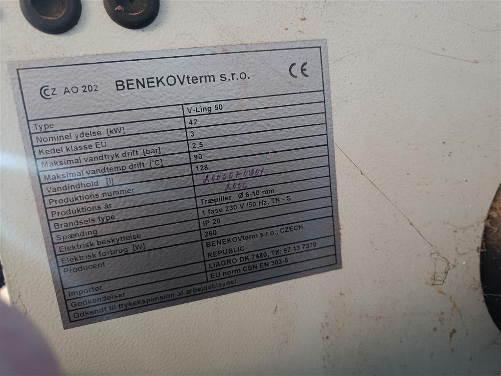 Heizgerät des Typs Sonstige Ling 50 42 kW med skorsten, Gebrauchtmaschine in Egtved (Bild 8)