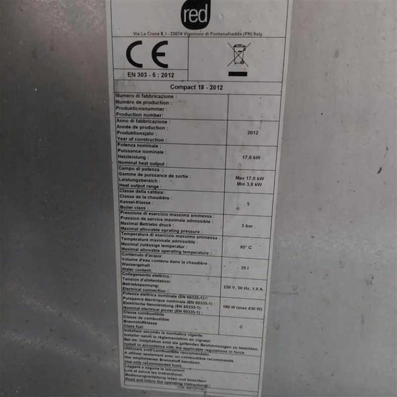 Heizgerät des Typs Sonstige Nyere oliefyr Årgang 2007, Gebrauchtmaschine in Egtved (Bild 8)