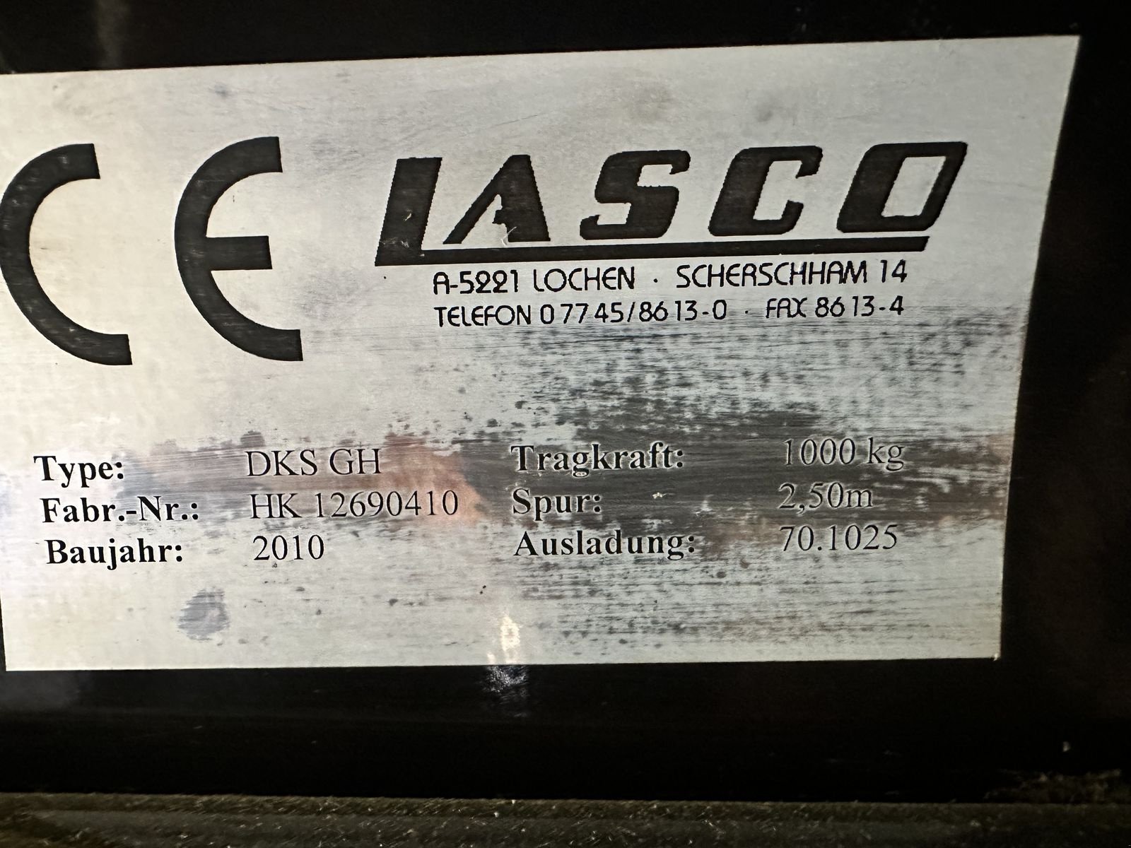 Heukran des Typs Lasco Hallenkran DKS GH 70, Privatverkauf, Gebrauchtmaschine in Tamsweg (Bild 19)