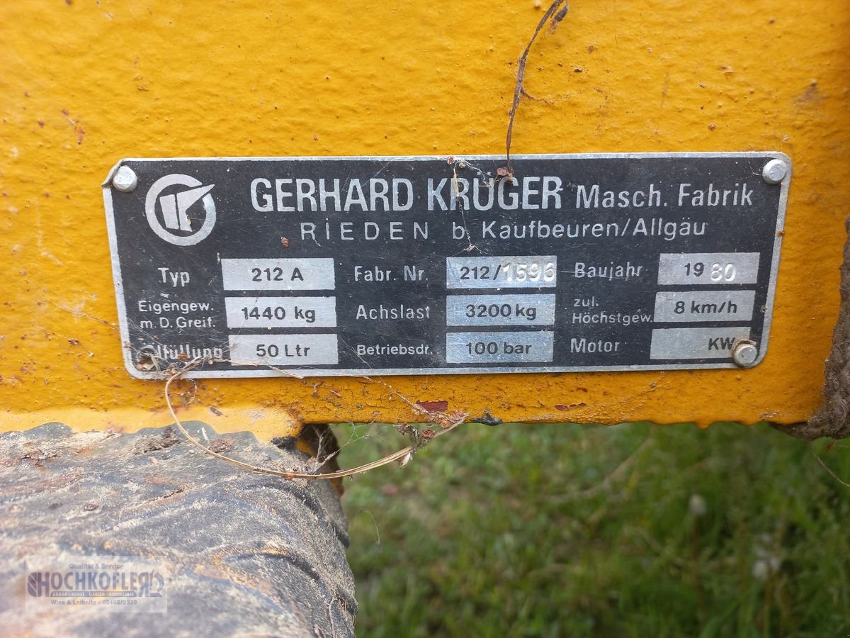 Heukran des Typs Sonstige Krüger 212 A, Gebrauchtmaschine in Wies (Bild 5)