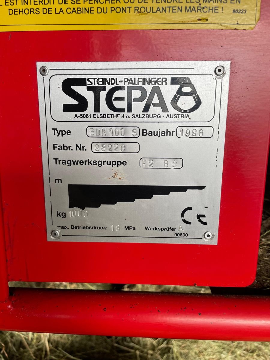 Heukran typu Stepa BDK100 S, Gebrauchtmaschine v Berndorf (Obrázek 6)