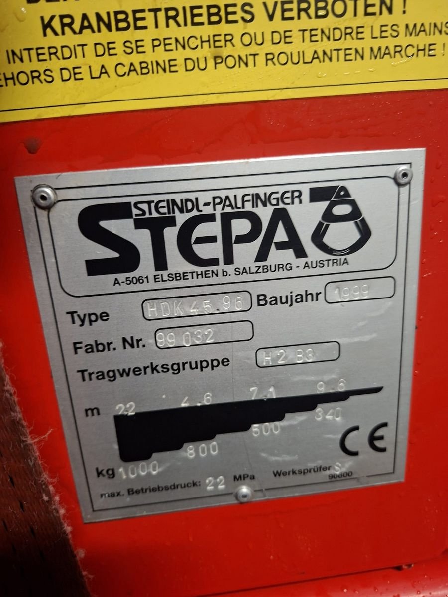 Heukran typu Stepa HDK 4596, Gebrauchtmaschine v Berndorf (Obrázek 8)