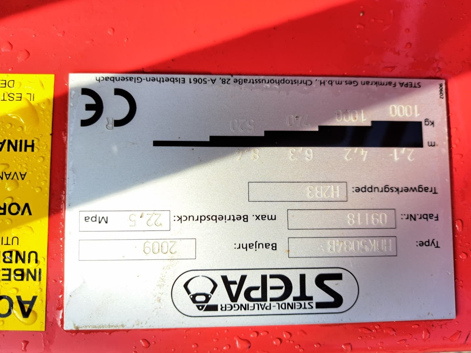 Heukran a típus Stepa HDK 5084B, Gebrauchtmaschine ekkor: Sulzberg (Kép 16)