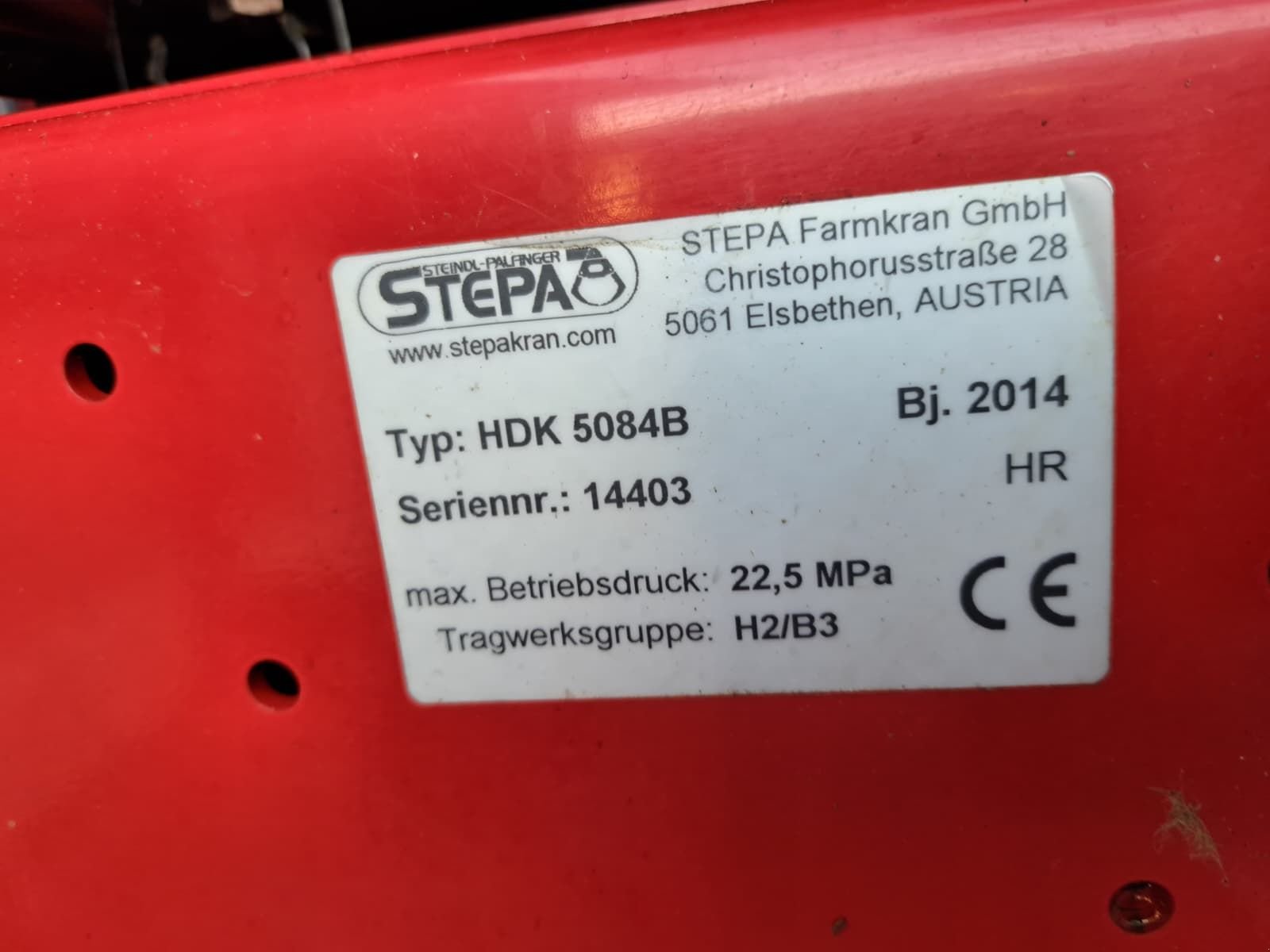 Heukran tip Stepa HDK 5084B, Gebrauchtmaschine in Sulzberg (Poză 12)