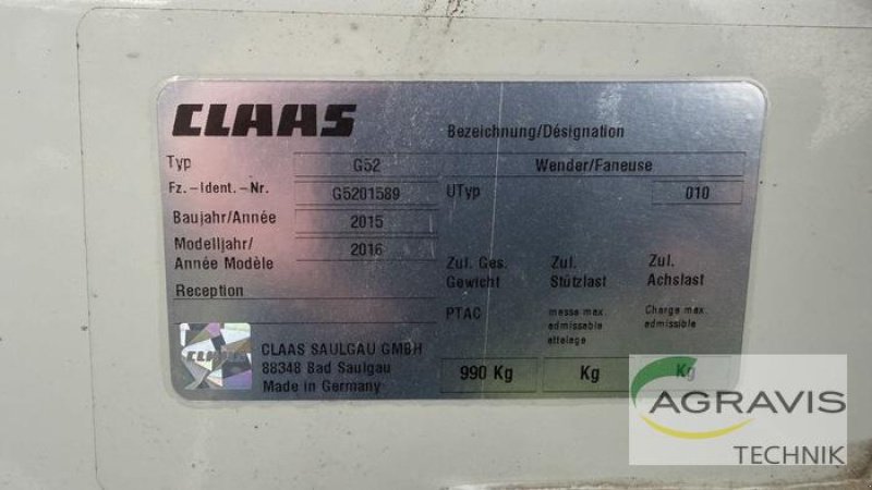 Heuwender a típus CLAAS VOLTO 700, Gebrauchtmaschine ekkor: Werl-Oberbergstraße (Kép 11)