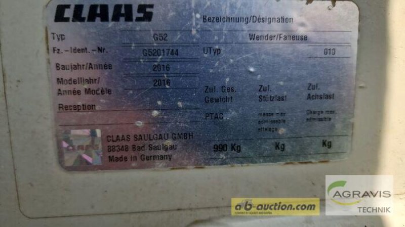 Heuwender типа CLAAS VOLTO 700, Gebrauchtmaschine в Melle-Wellingholzhausen (Фотография 4)